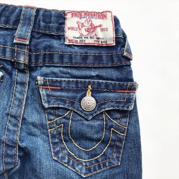 True Religion Joey embroidered flare jeans EUC 5T - Picture 7 of 7